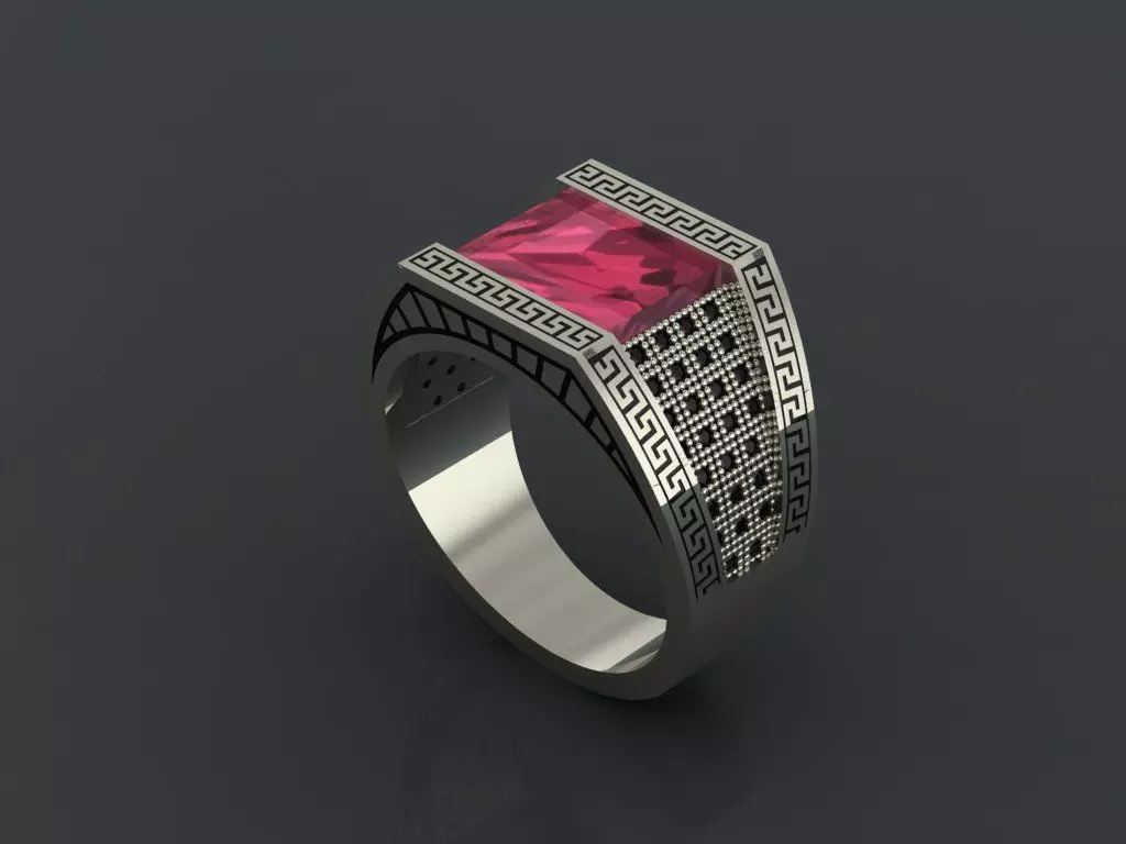 M03- Diamond ring 3D print model_0