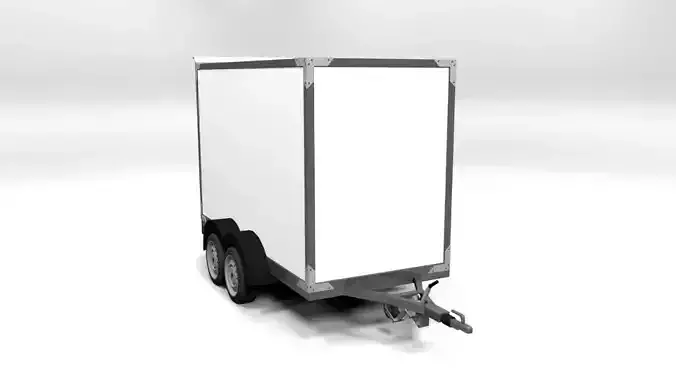 CAR TRAILER 2 LOWPOLY