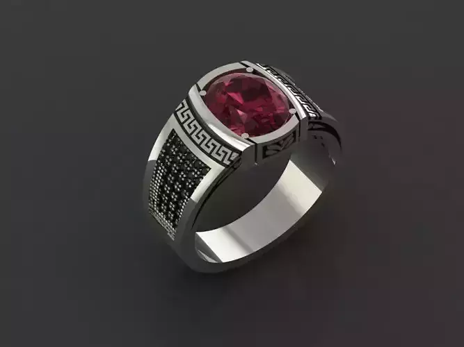 M02- Diamond ring 3D print model