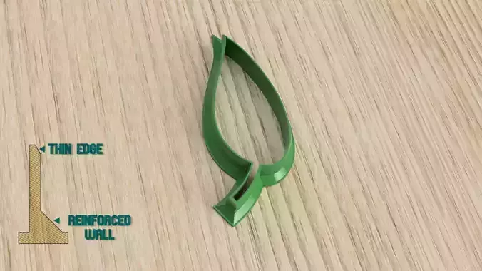 LEAF COOKIE CUTTER  3D print model