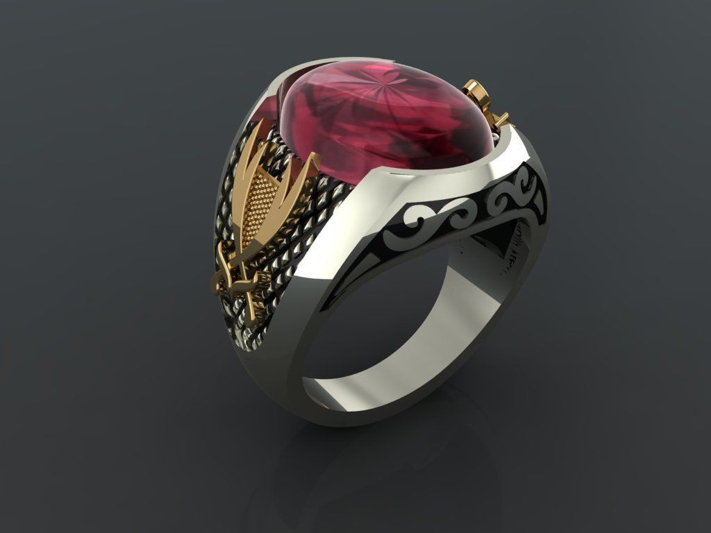 M06- Diamond ring 3D print model_1