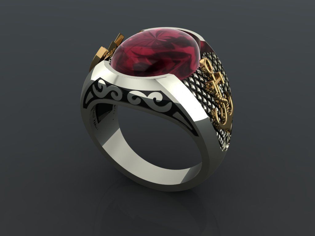 M06- Diamond ring 3D print model_2