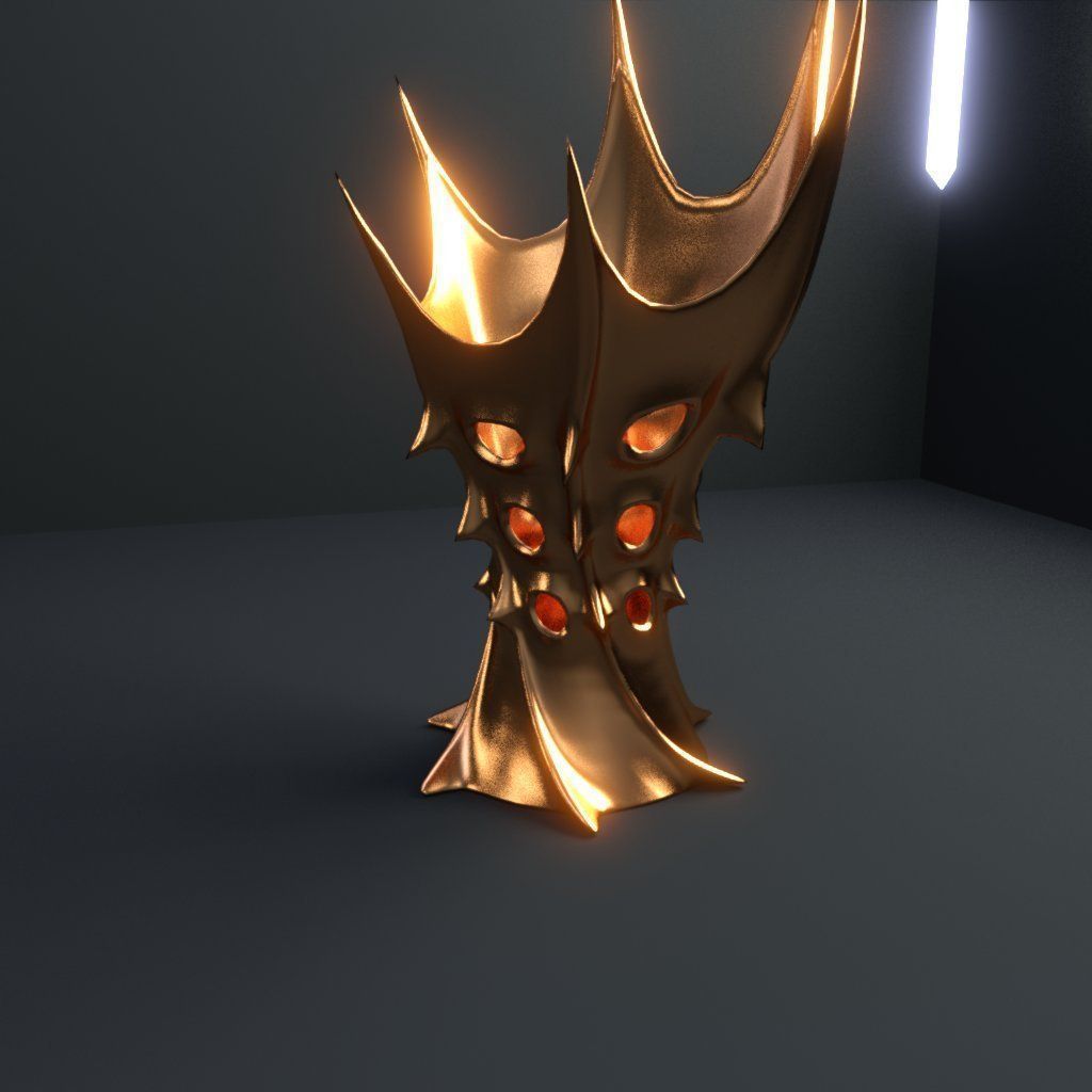 Vase of king of Mars 3D model_3