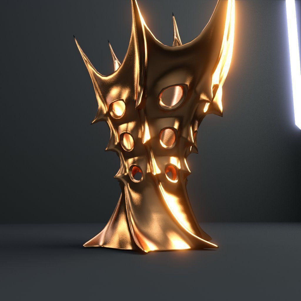 Vase of king of Mars 3D model_2