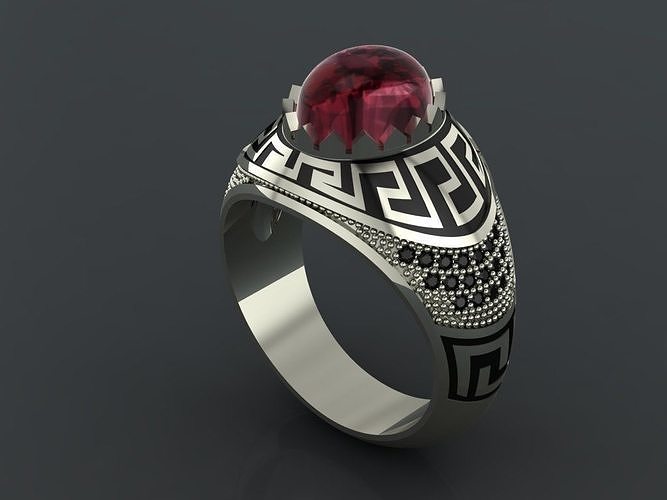 M08- Diamond ring 3D print model