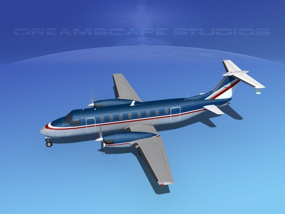 Beechcraft 1900C V15 3D model_10