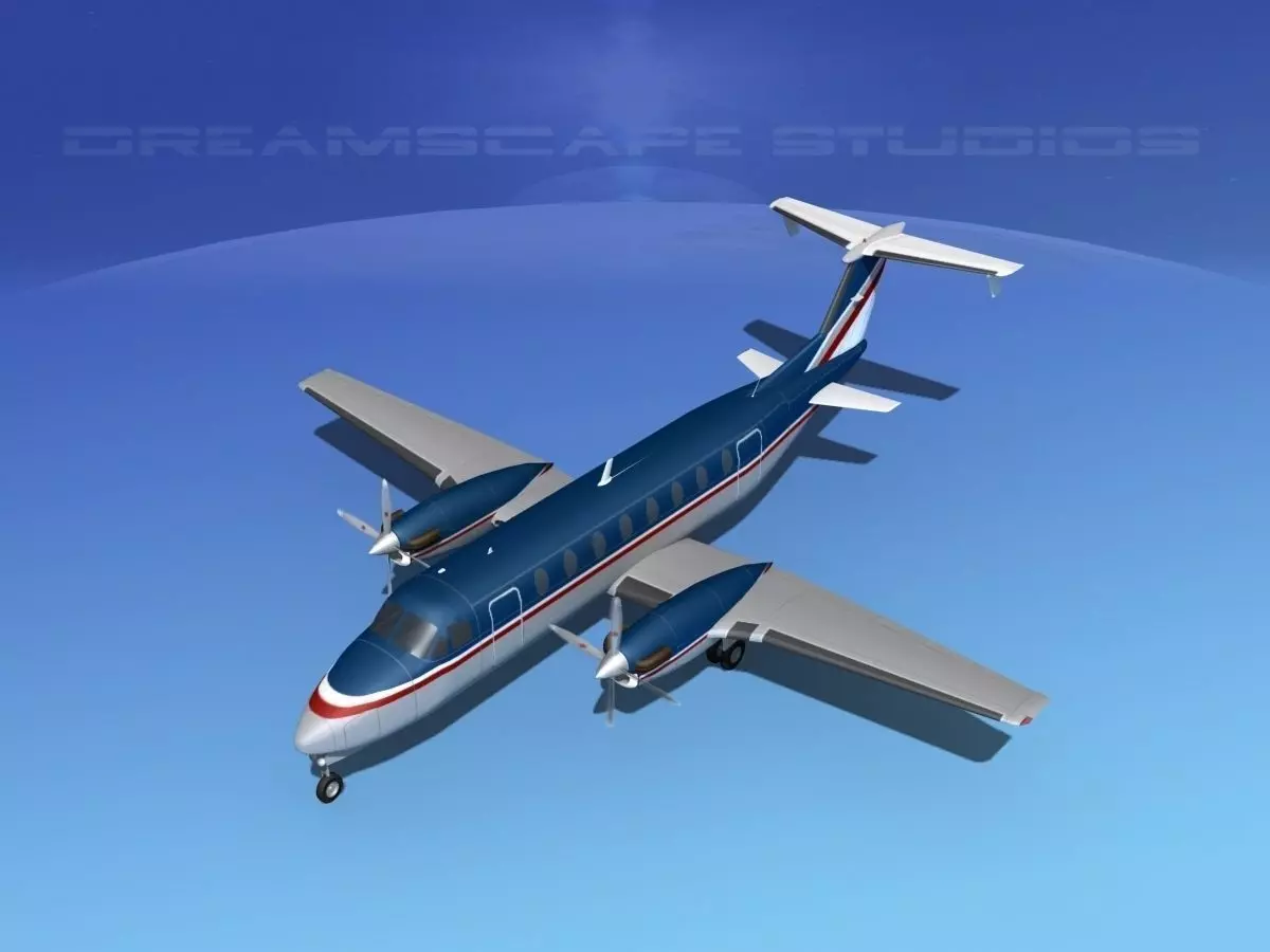 Beechcraft 1900C V15 3D model_0