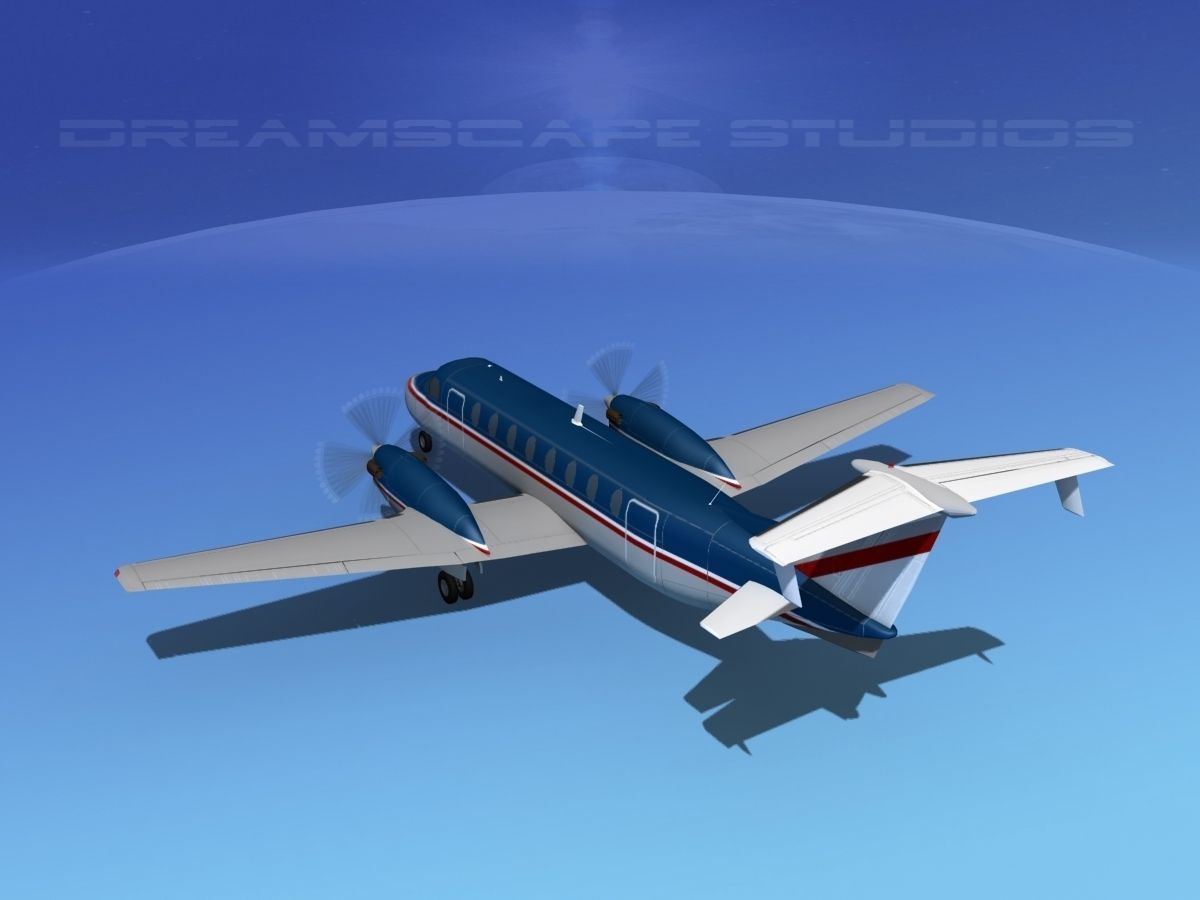 Beechcraft 1900C V15 3D model_8