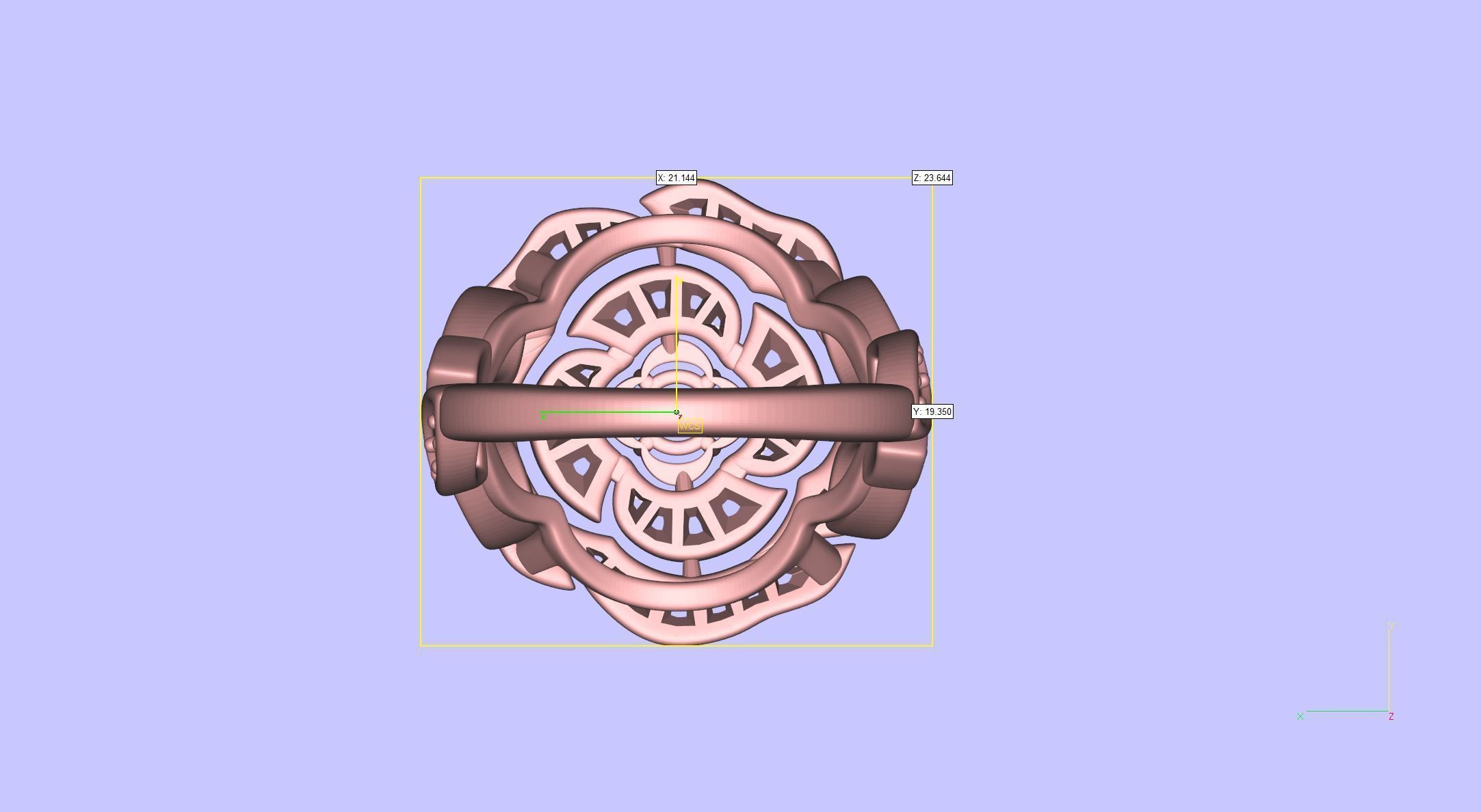 Flower ring 2 3D print model_8