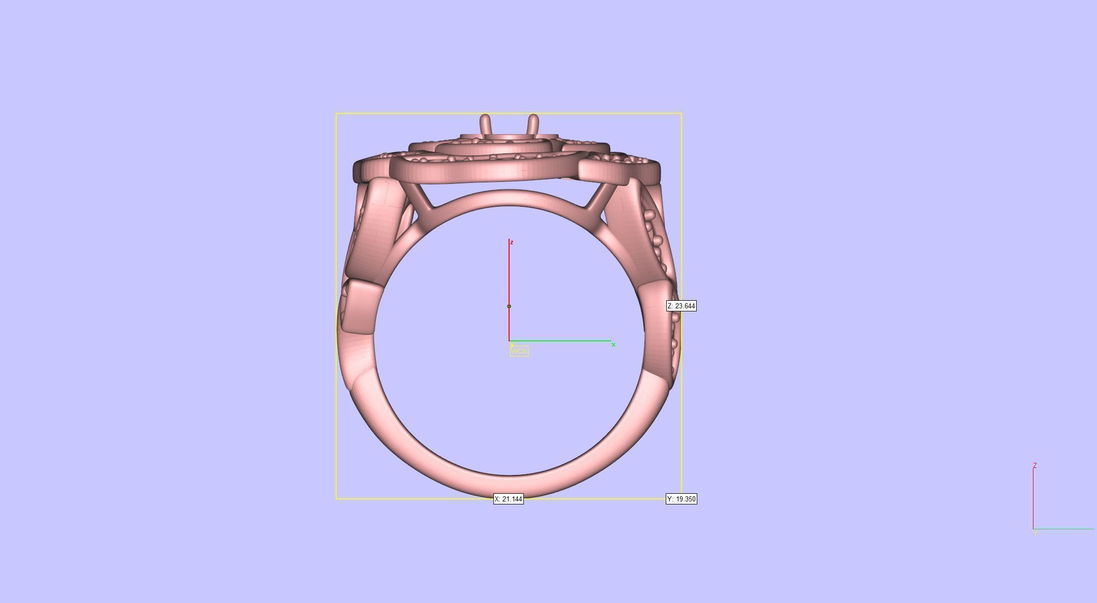 Flower ring 2 3D print model_5