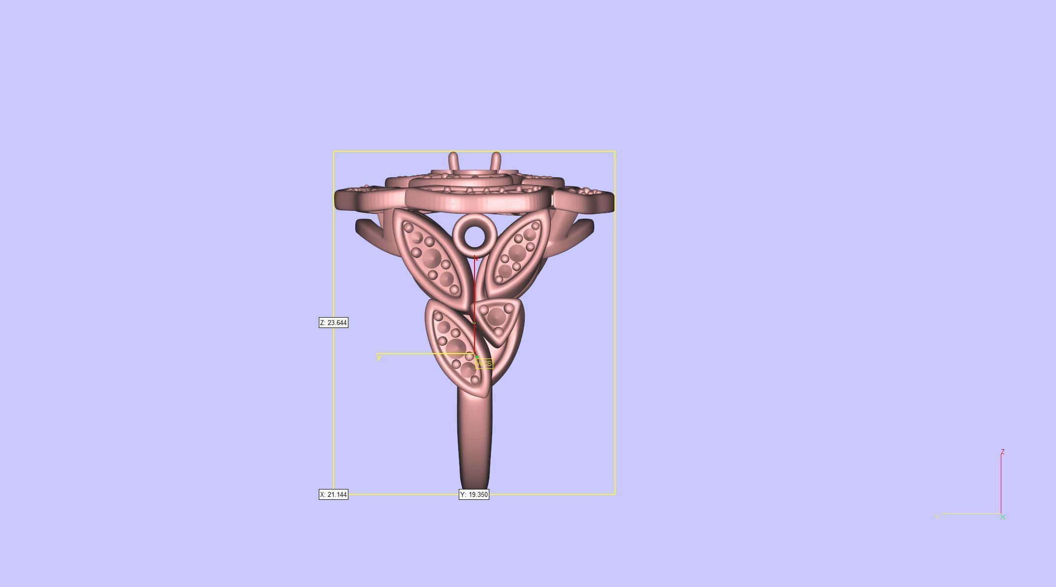 Flower ring 2 3D print model_7