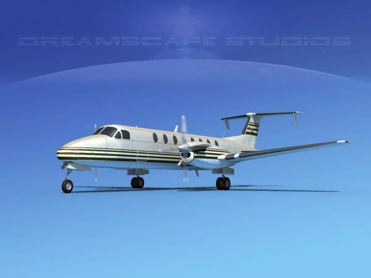 Beechcraft 1900C V19 3D model_0