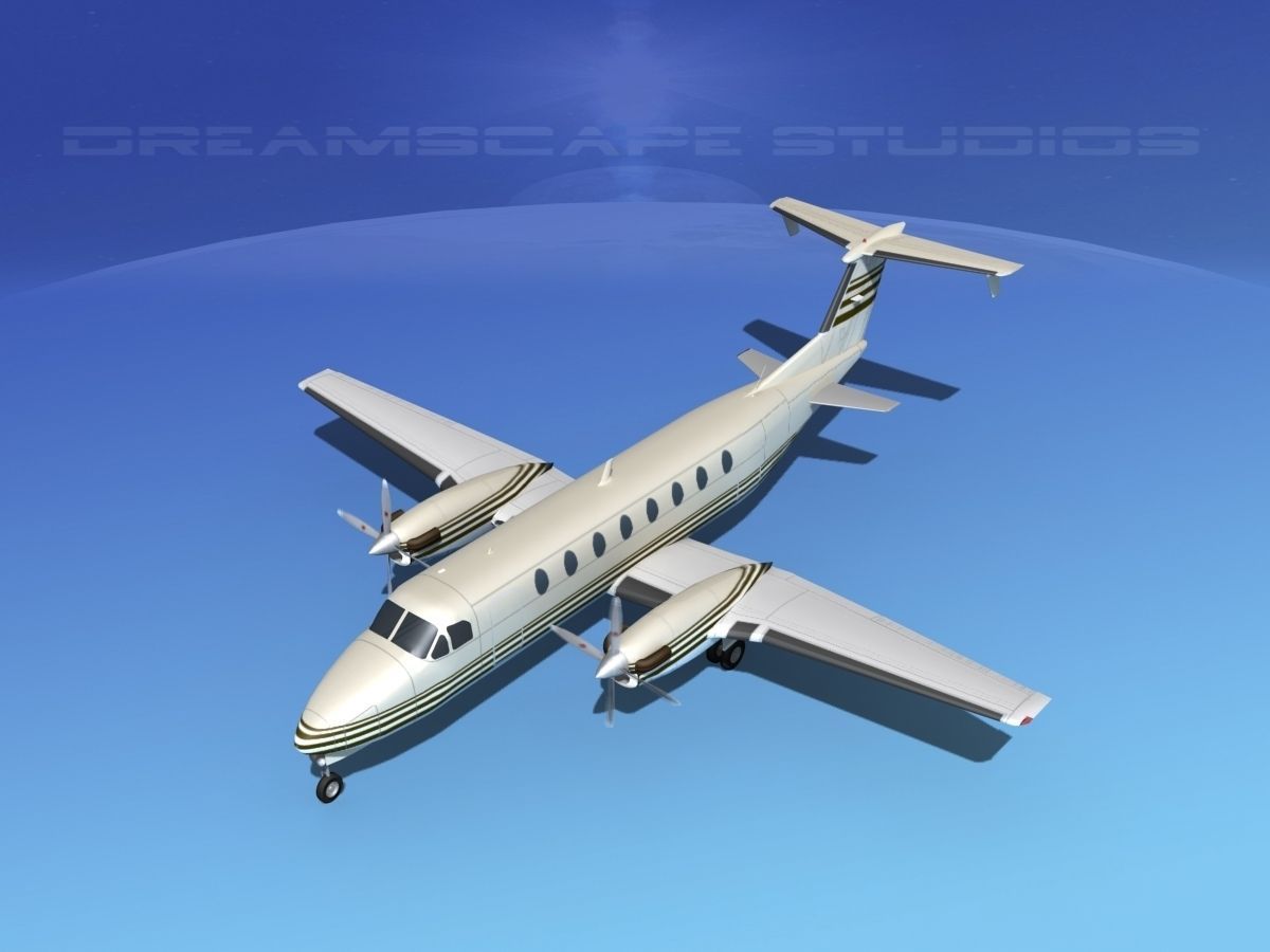 Beechcraft 1900C V19 3D model_10