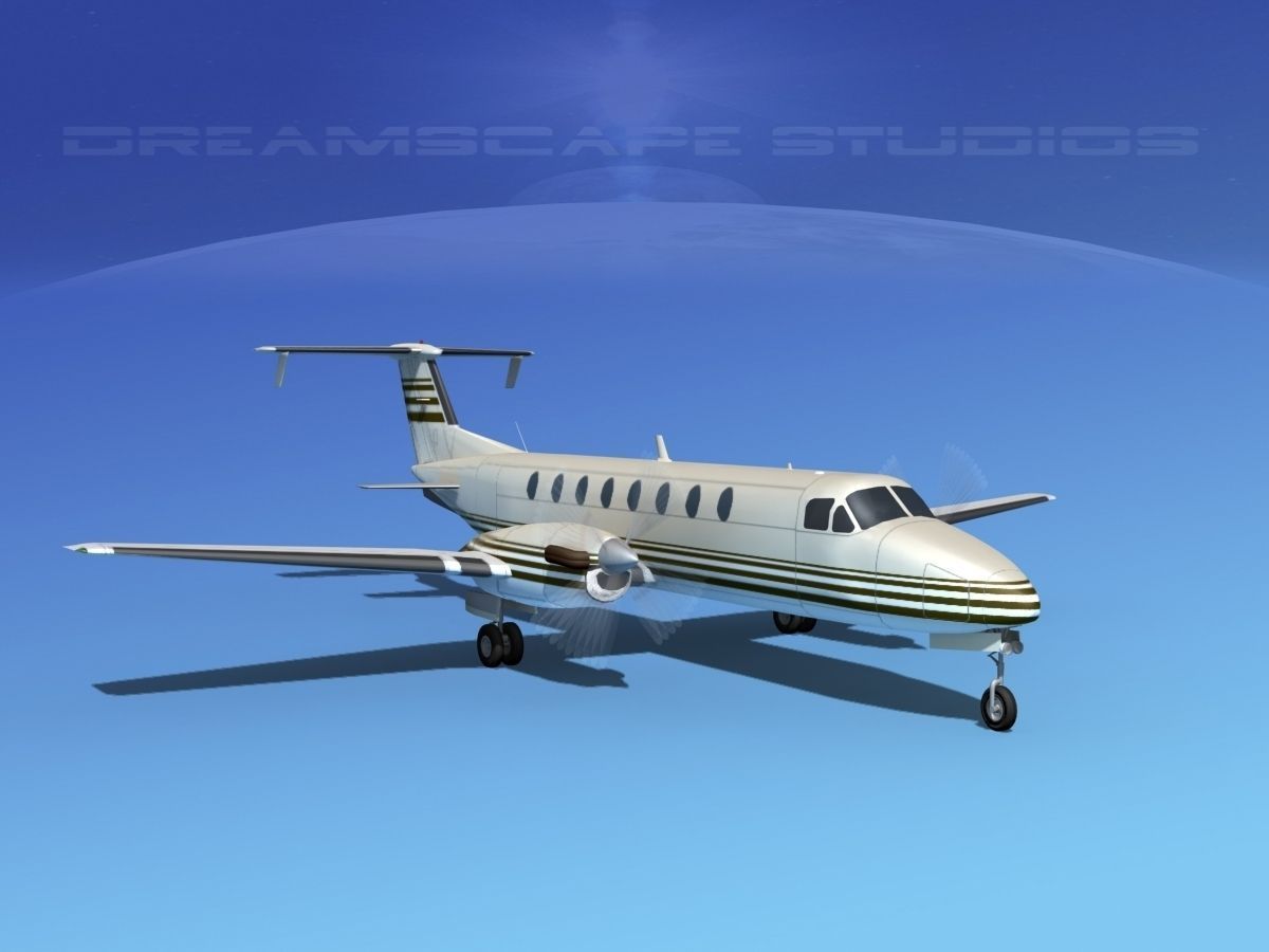 Beechcraft 1900C V19 3D model_2