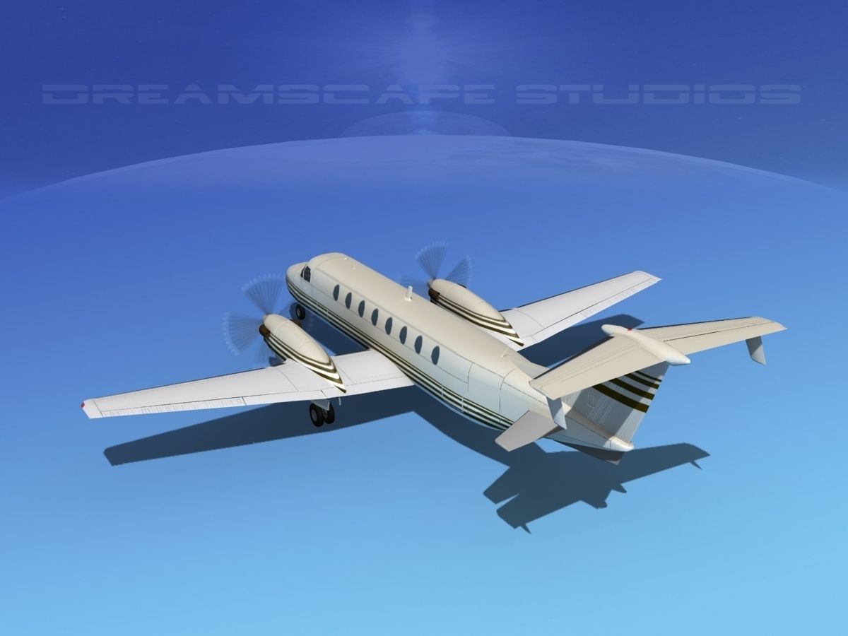Beechcraft 1900C V19 3D model_7