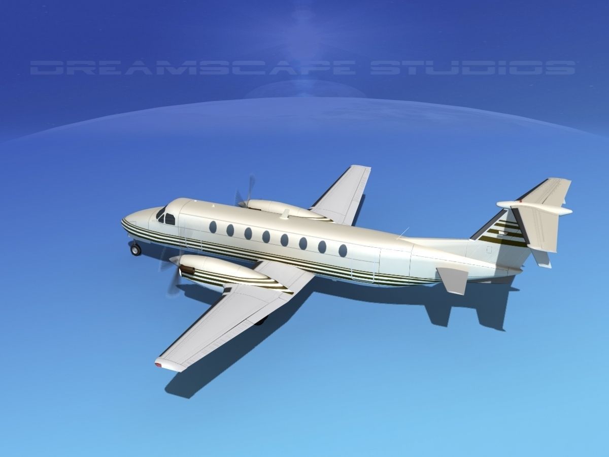 Beechcraft 1900C V19 3D model_8
