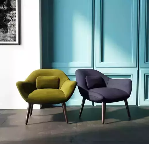 Chair in three colors 