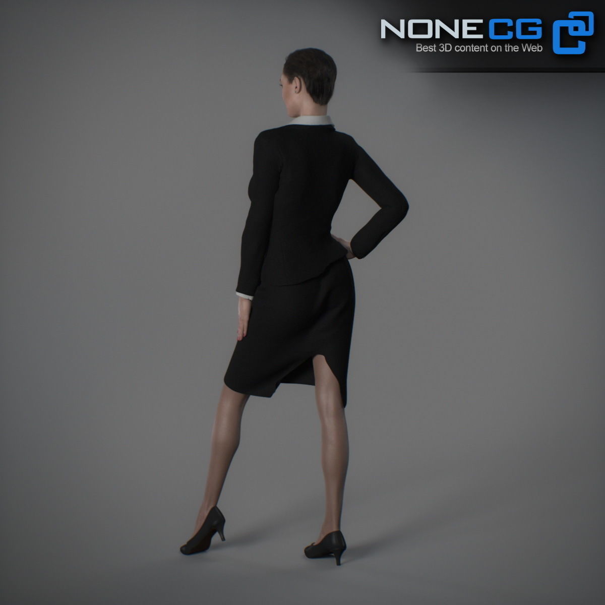 Rigged Adult Female Adriana 3D model_27