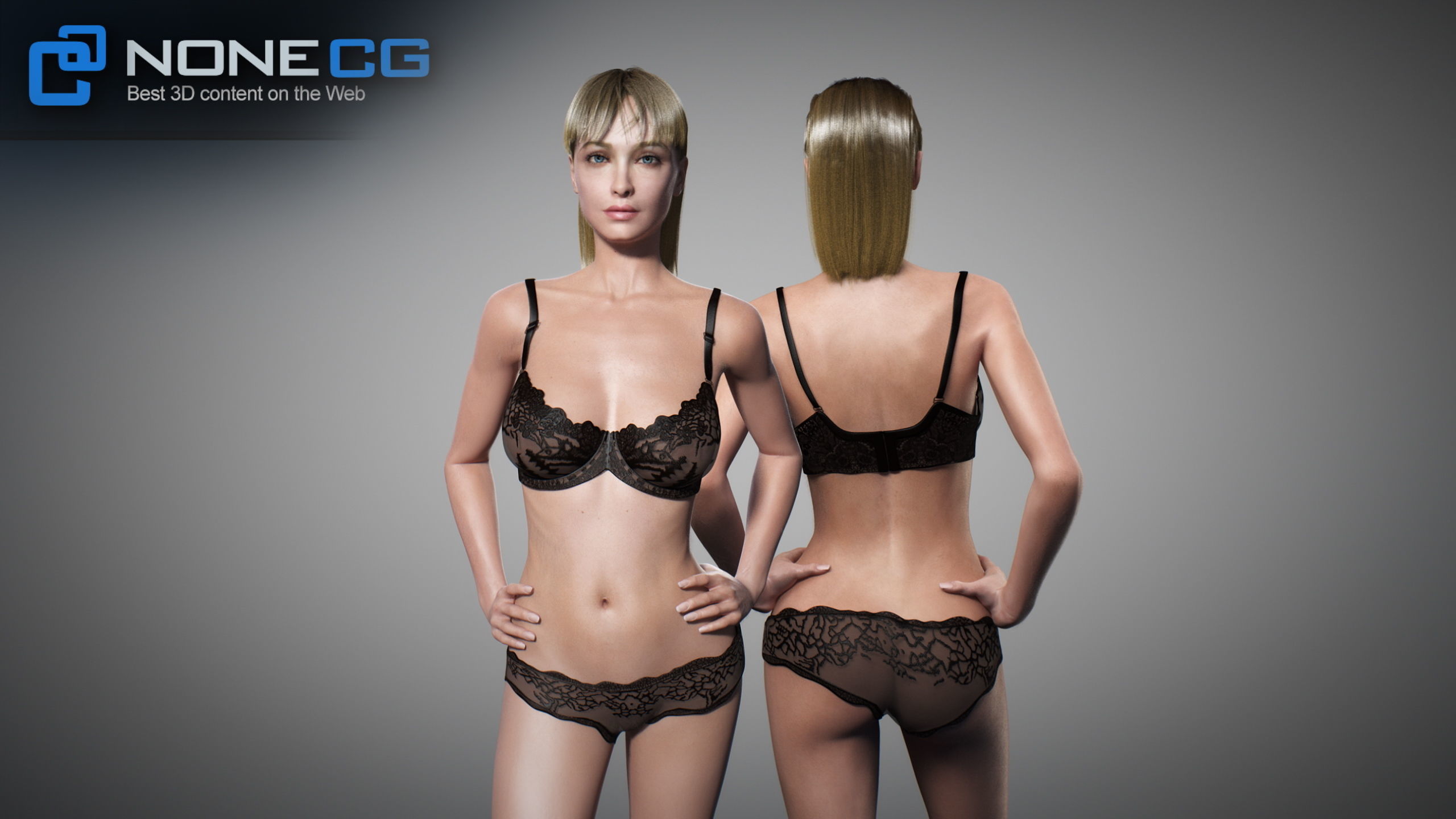 Rigged Adult Female Adriana 3D model_8