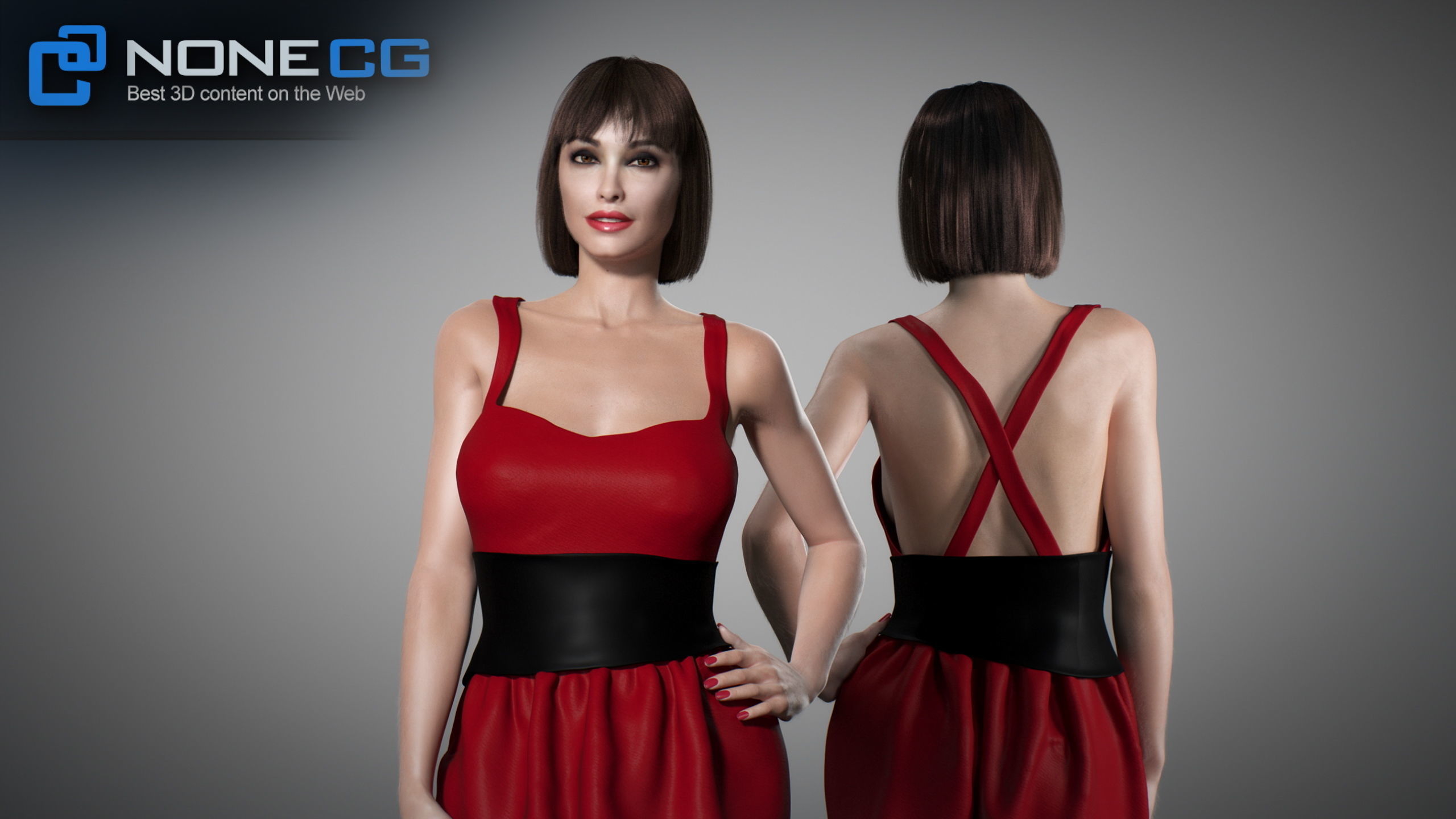 Rigged Adult Female Adriana 3D model_7