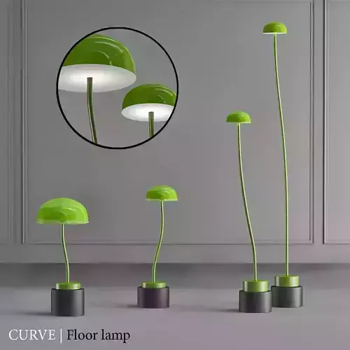 CURVE floor lamp 3D model