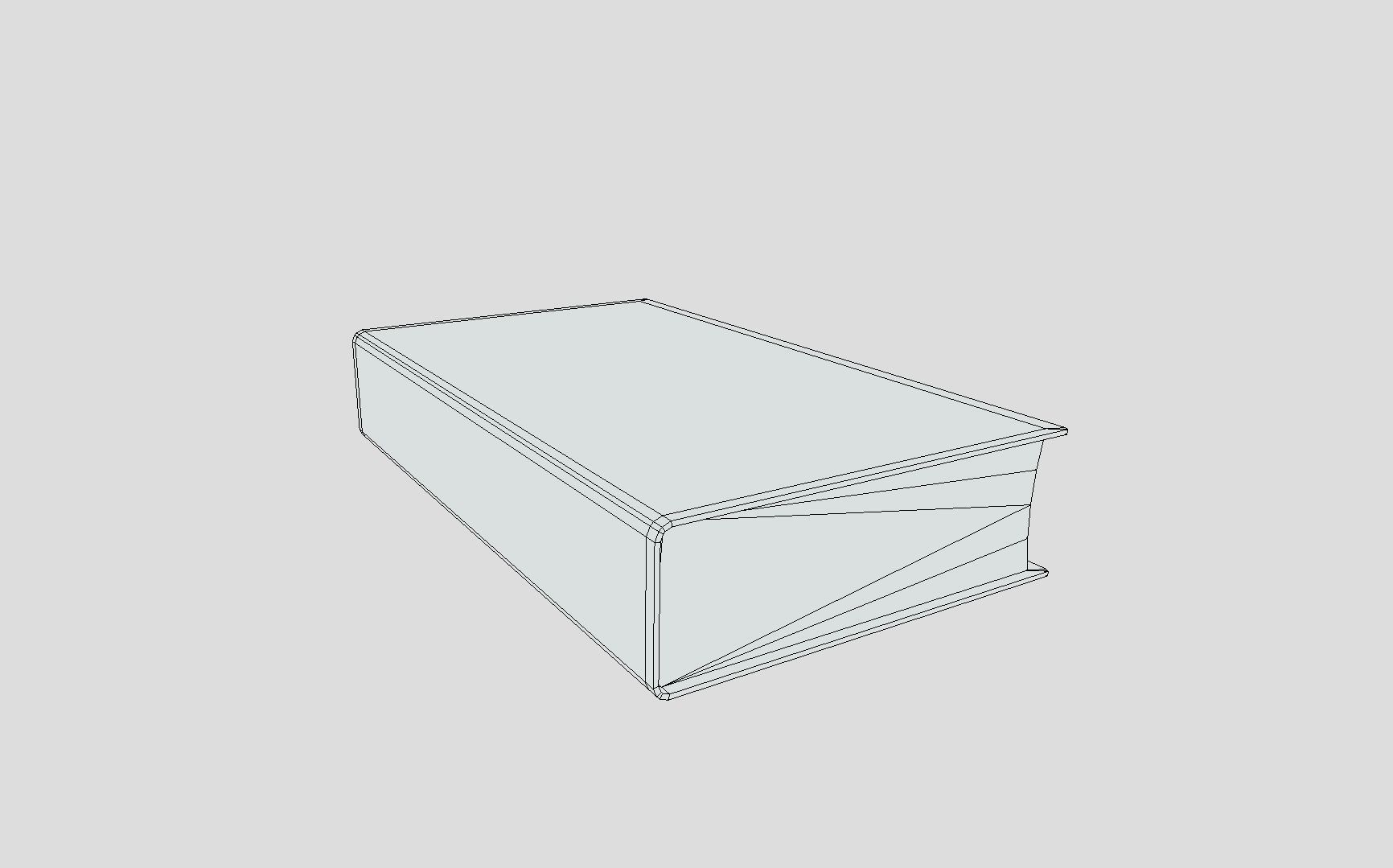 Generic Old Book Low-poly 3D model_8