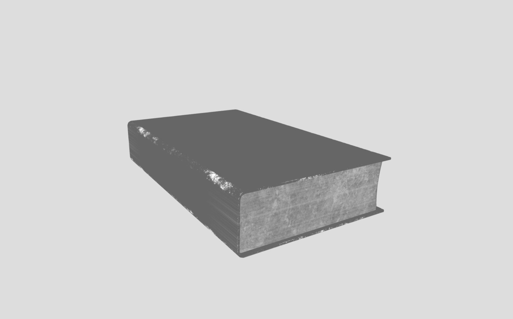 Generic Old Book Low-poly 3D model_11