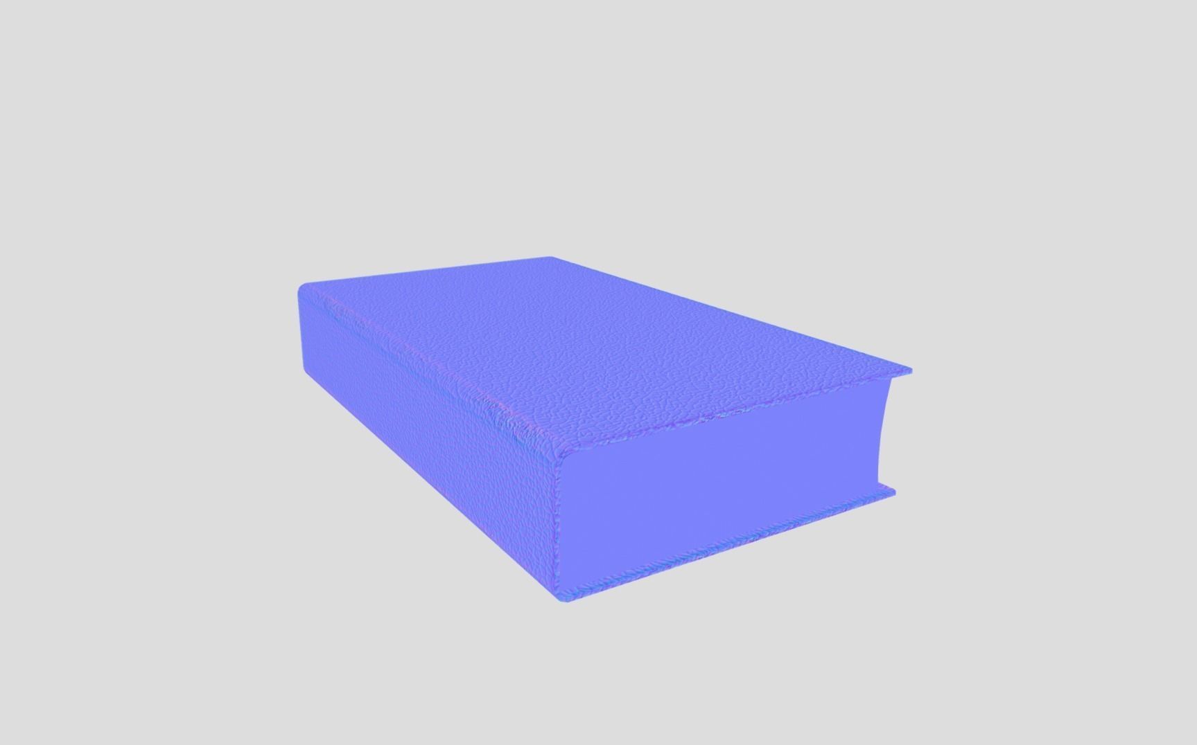Generic Old Book Low-poly 3D model_10
