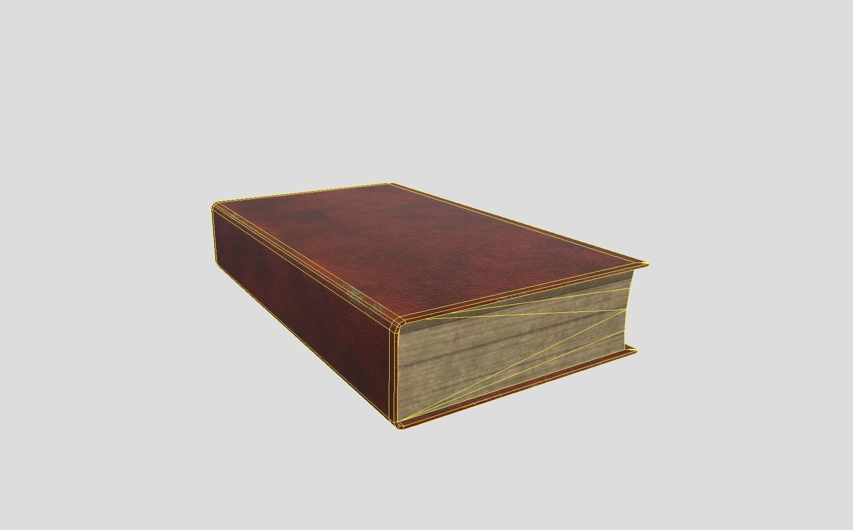 Generic Old Book Low-poly 3D model_12
