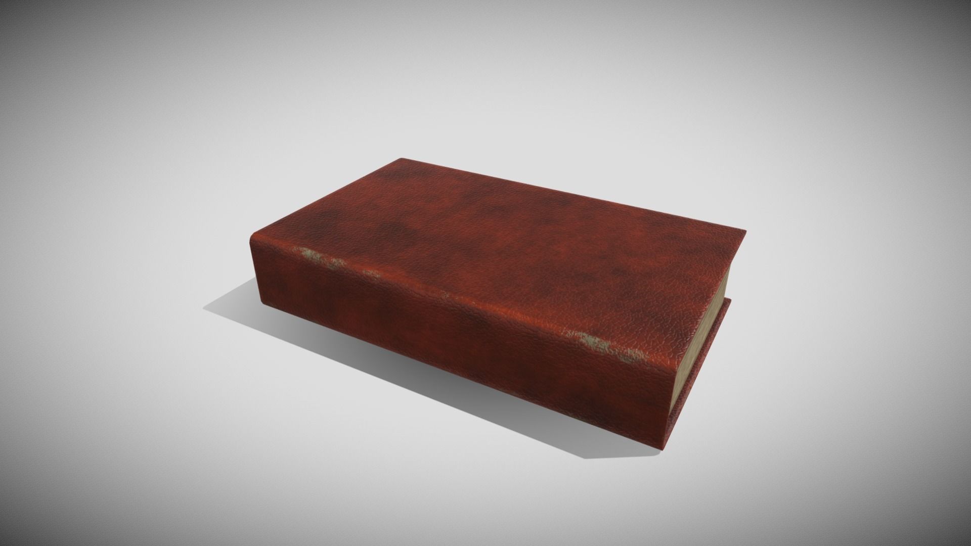 Generic Old Book Low-poly 3D model_3