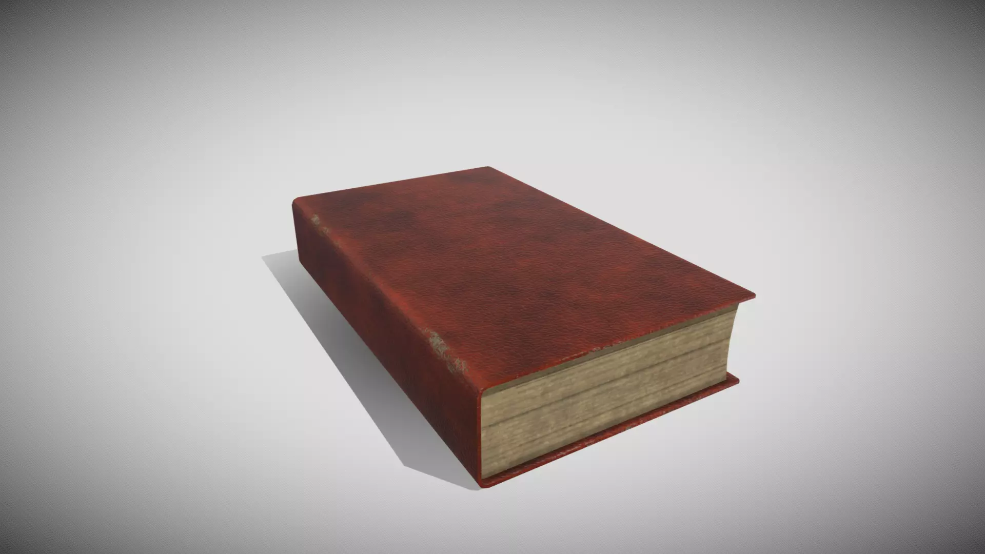 Generic Old Book Low-poly 3D model_0