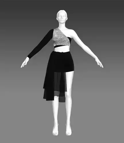 Gothchic off shoulder dress