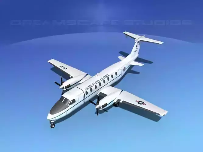 Beechcraft C-12J Huron  V03 USAF 3D model