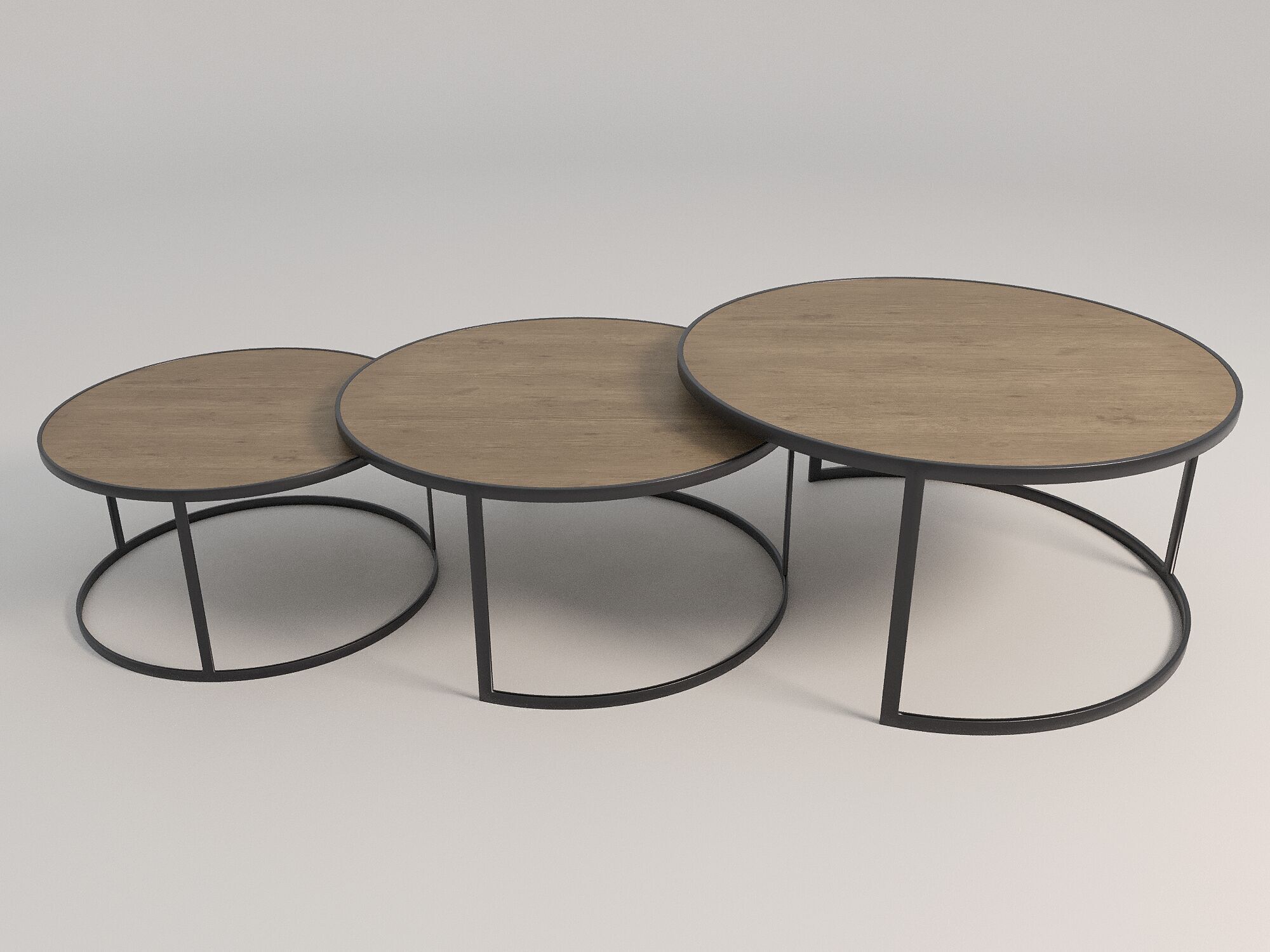 Yellow Sofas and Coffee Tables 3D model_3