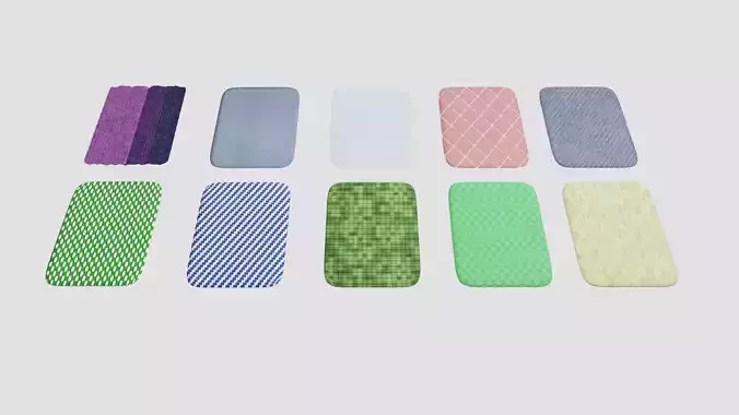 10 carpets with textures and maps