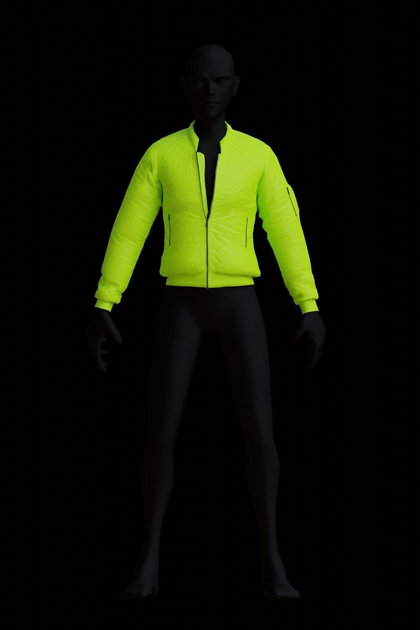 Jacket Low-poly 3D model_7
