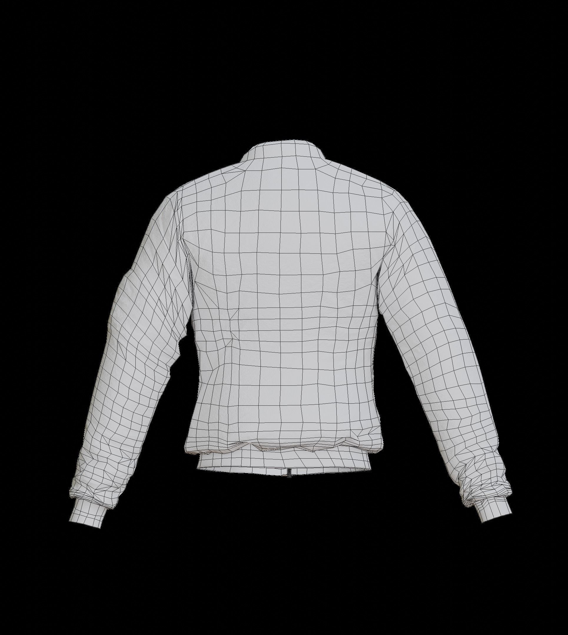 Jacket Low-poly 3D model_4