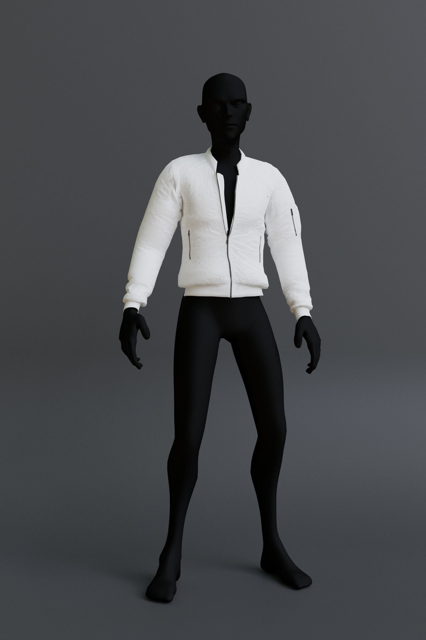 Jacket Low-poly 3D model_8