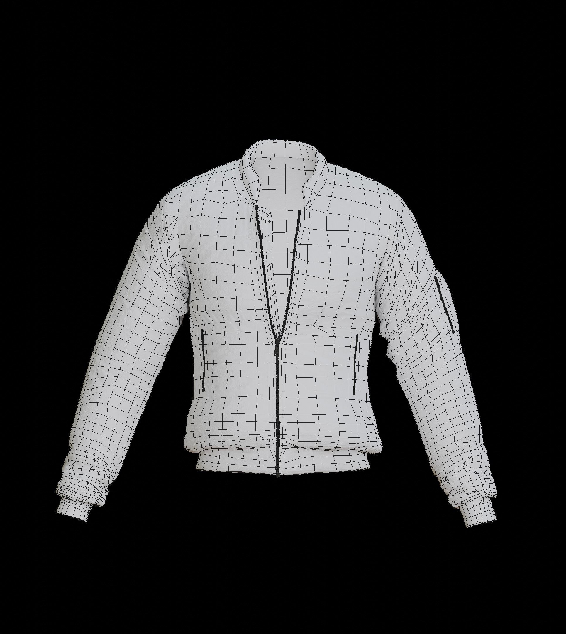 Jacket Low-poly 3D model_3