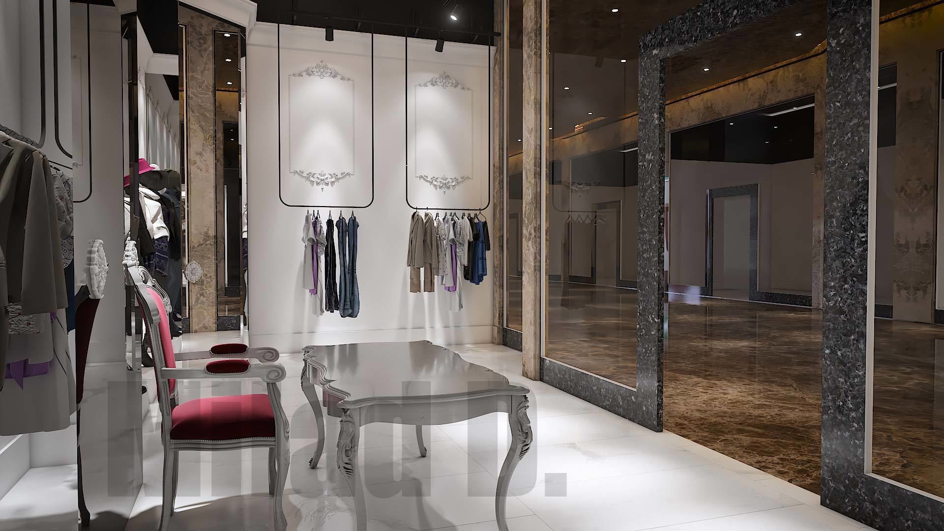 Boutique - Girls and women clothing store 3D model_9