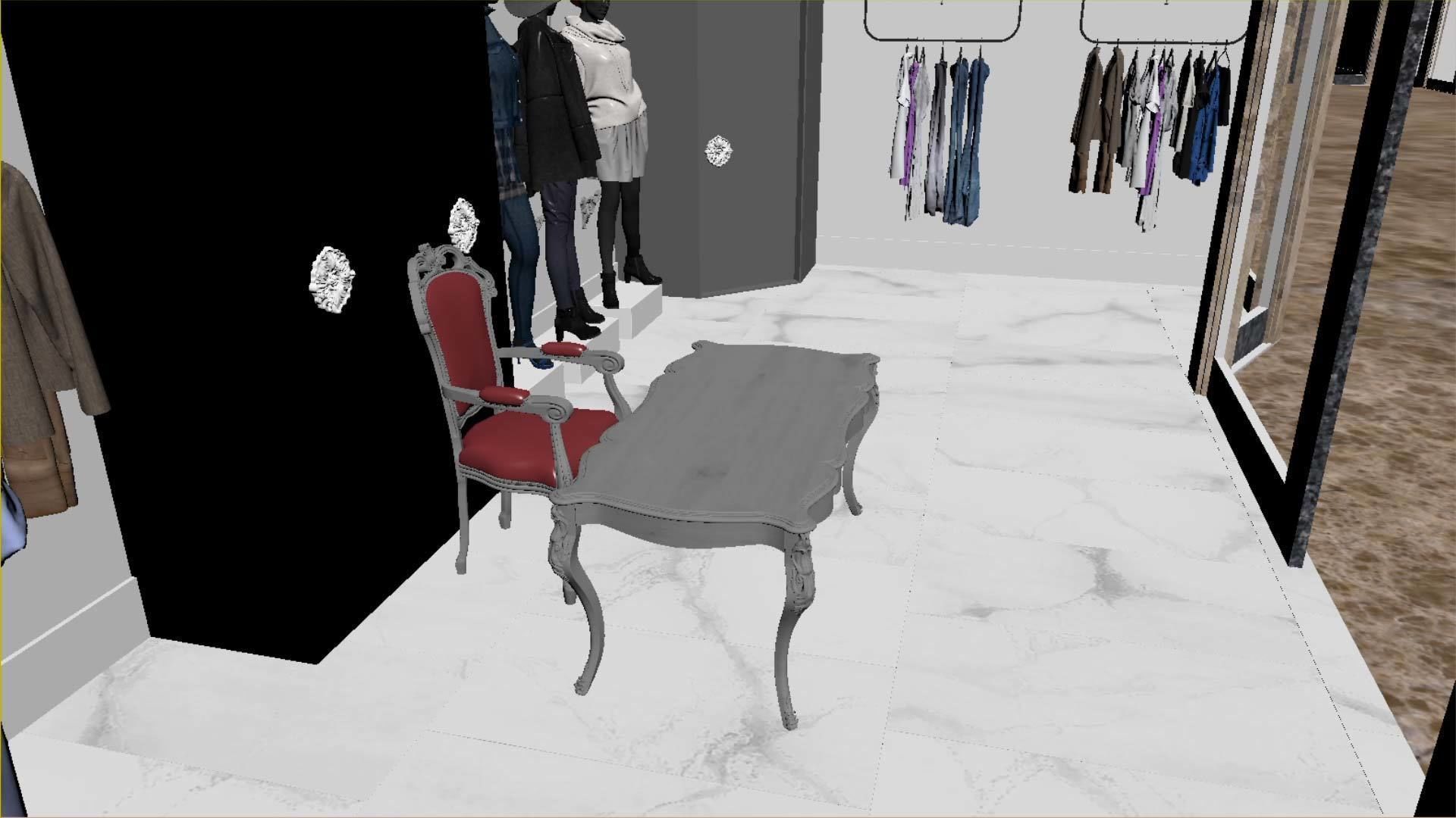 Boutique - Girls and women clothing store 3D model_20