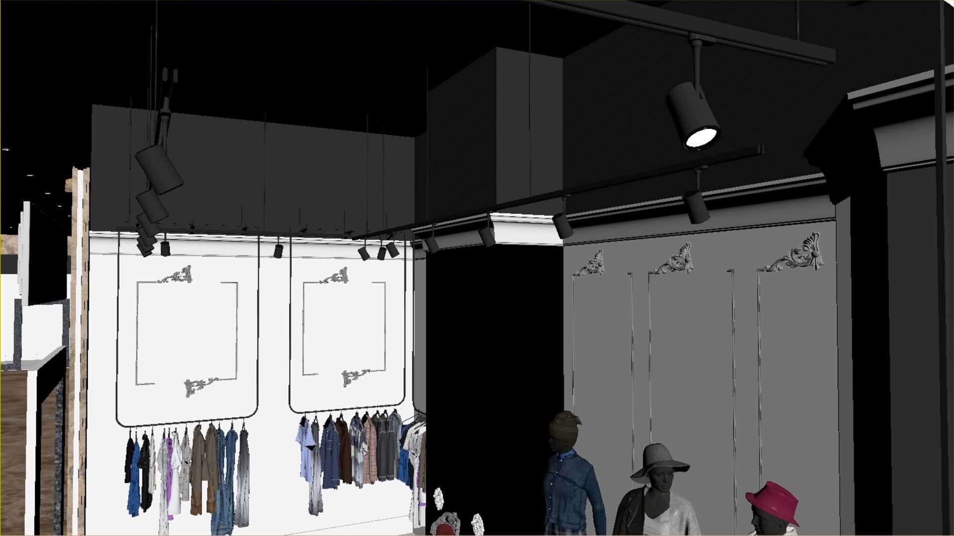 Boutique - Girls and women clothing store 3D model_13