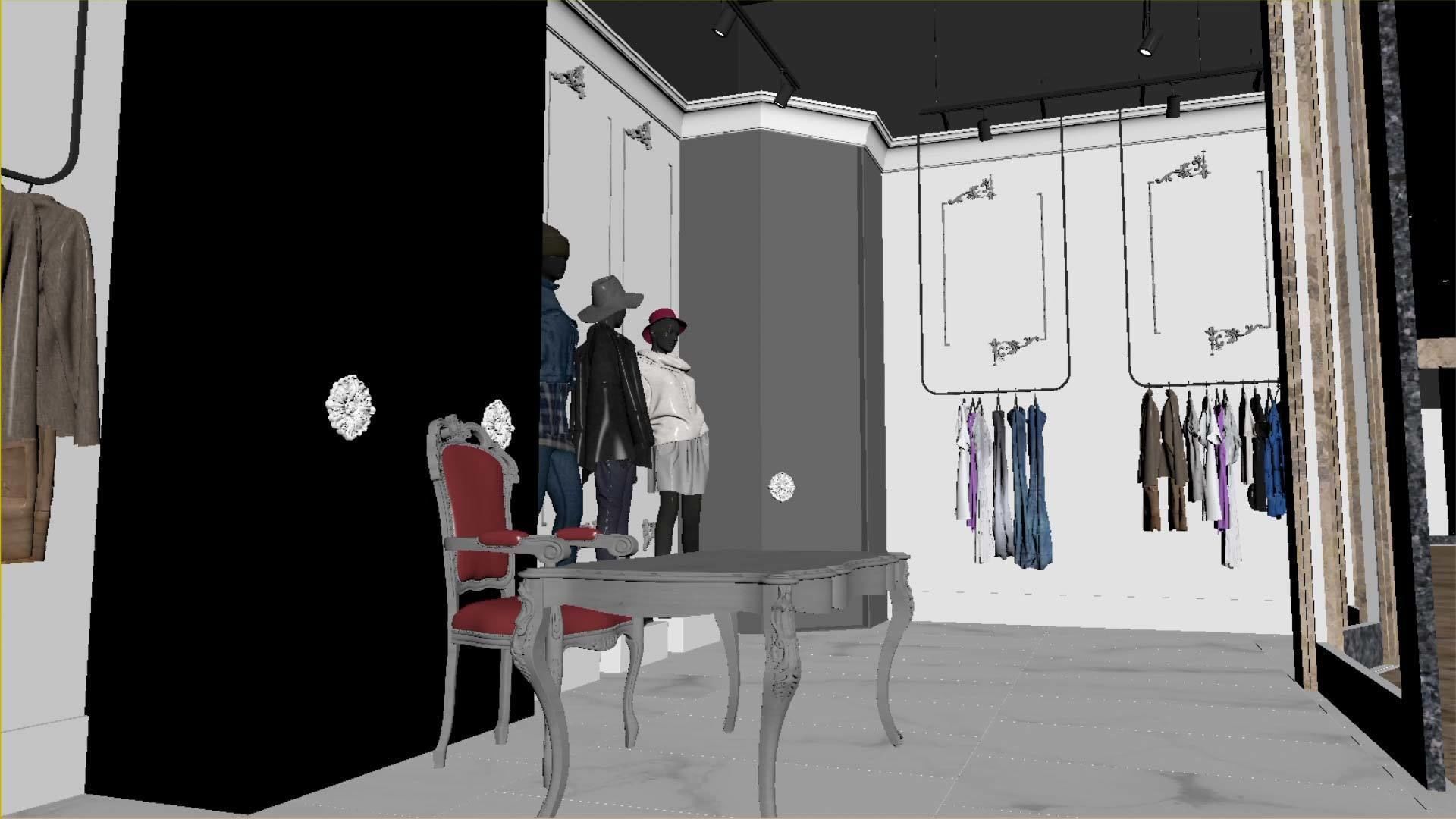 Boutique - Girls and women clothing store 3D model_18