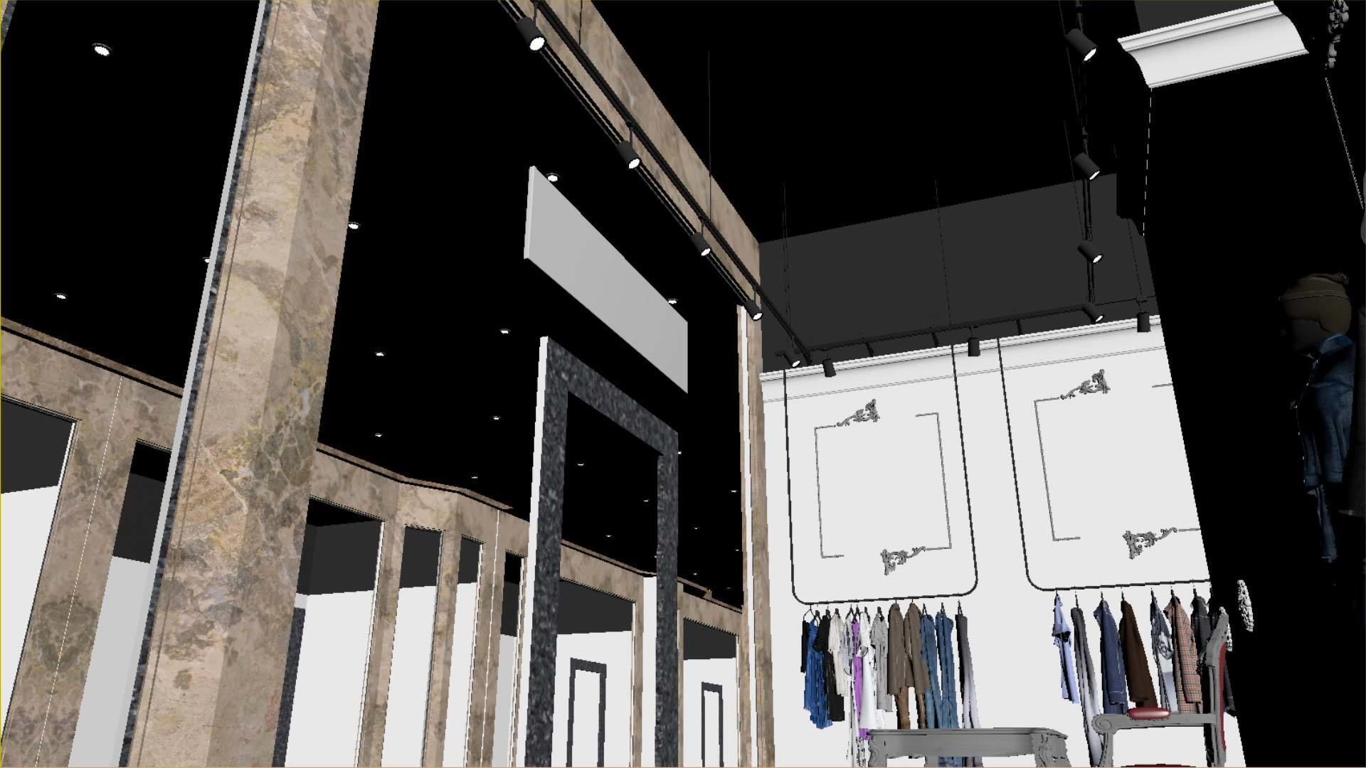 Boutique - Girls and women clothing store 3D model_12