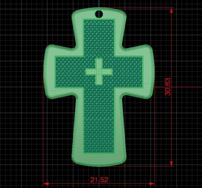 Cross  3D print or cnc model 3D print model_4