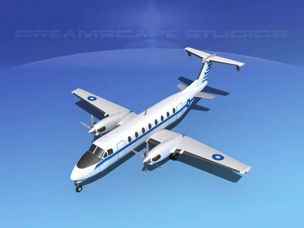 Beechcraft C-12J Huron China 3D model