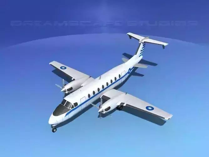 Beechcraft C-12J Huron China 3D model