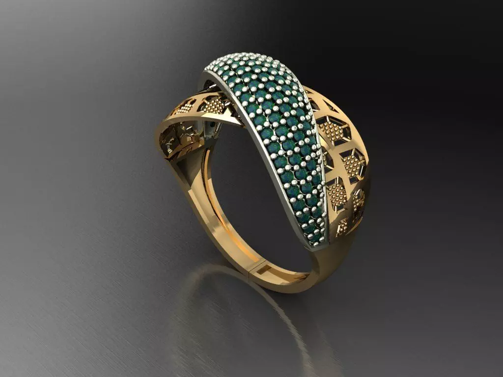 P3- Diamond ring 3D print model_0