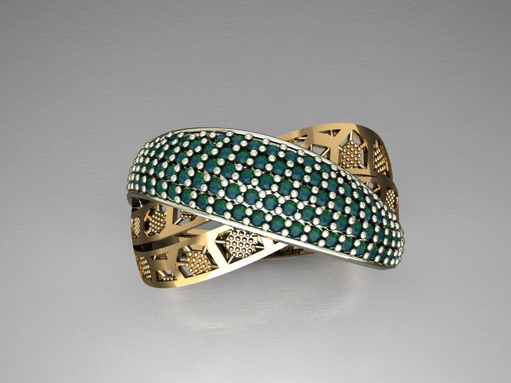 P3- Diamond ring 3D print model_2