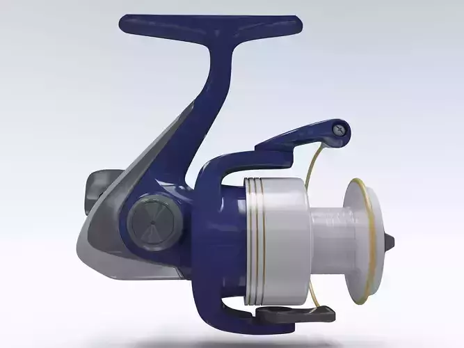 spinning reel 3D model